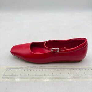 XYD Red Flats with Buckle Detail
